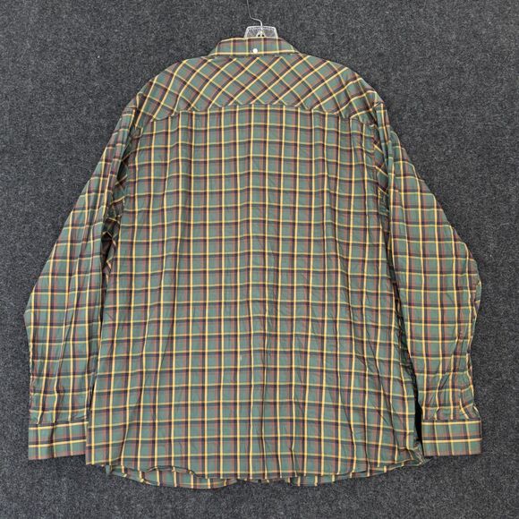 Duluth Trading Untucked Soft Skills Shirt Men's XXL Green Plaid Stretch Button - Picture 3 of 8